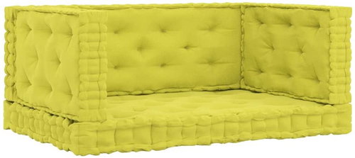 Pallet furniture pads 4 pcs apple green cotton - Pillow Seat - Main image