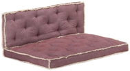 2-piece set of pallet cushions burgundy red - Pillow Seat