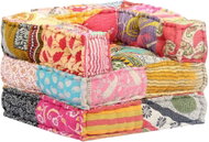 Modular pouf patchwork textile - Pillow Seat