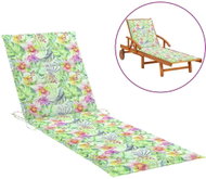 Garden cushion with leaf pattern 200x70x4 cm textile - Pillow Seat