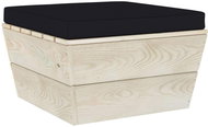 Pallet furniture cushion 60 x 60 x 6 cm black textile - Pillow Seat