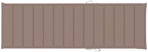Cushion for garden lounger taupe 200 x 60 x 4 cm textile - Pillow Seat - Main image