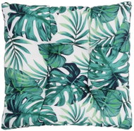 Garden seat cushion leaf motif 50 x 50 x 10 cm textile - Pillow Seat