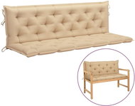Cushion for hanging rocking chair beige 180 cm textile - Pillow Seat