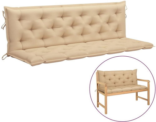 Cushion for hanging rocking chair beige 180 cm textile - Pillow Seat - Main image
