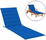 Cushion for garden lounger royal blue 200x50x4 cm textile - Pillow Seat