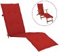 Poduška na polohovaciu stoličku červená (75 + 105) × 50 × 4 cm - Vankúš na sedenie