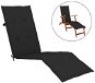 Cushion for reclining chair black (75+105) x 50 x 4 cm - Pillow Seat