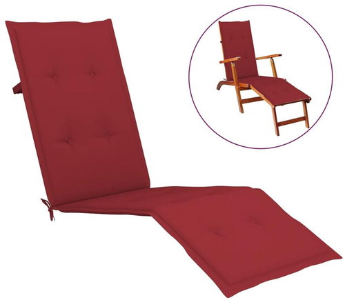 Cushion for reclining chair burgundy (75+105) x 50 x 4 cm - Pillow Seat - Main image