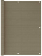 Balkonová zástěna taupe 120 x 600 cm HDPE - Zástěna