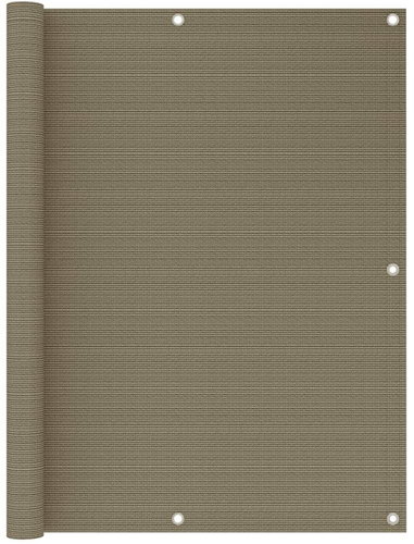 Balkonová zástěna taupe 120 x 600 cm HDPE - Zástěna - Main image