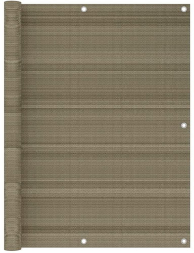 SHUMEE Balkónová zástěna taupe 120 x 500 cm HDPE - Zástěna - Main image