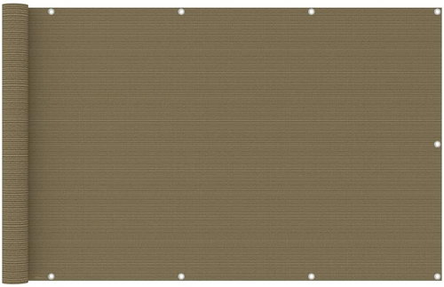 SHUMEE Balkónová zástěna taupe 120 x 400 cm HDPE - Zástěna - Main image
