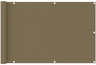 Balkonová zástěna taupe 90 x 600 cm HDPE - Zástěna