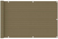 SHUMEE Balkónová zástěna taupe 90 x 500 cm HDPE - Zástěna
