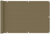 Balkonová zástěna taupe 90 x 400 cm HDPE - Zástěna