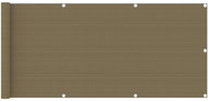 Balkonová zástěna taupe 75 x 600 cm HDPE - Zástěna