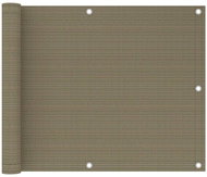 SHUMEE Balkónová zástěna taupe 75 x 500 cm HDPE - Zástěna