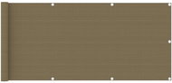 Balkonová zástěna taupe 75 x 400 cm HDPE - Zástěna