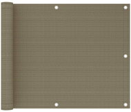 Balkónová zástěna taupe 75 x 300 cm HDPE - Zástěna