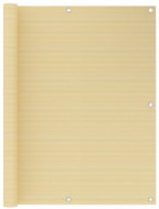 Balkonová zástěna béžová 120 x 600 cm HDPE - Zástěna