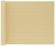 SHUMEE Balkónová zástěna béžová 75 x 300 cm HDPE - Zástěna