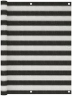 Balkónová zástěna HDPE 120 x 600 cm antracitovo-bílá - Zástěna