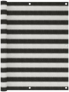 Balkónová zástěna HDPE 120 x 500 cm antracitovo-bílá - Zástěna