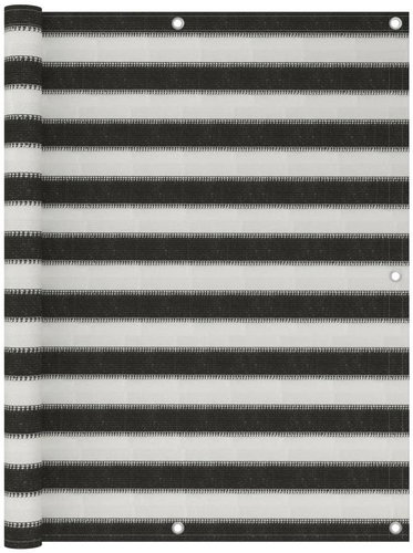 Balkónová zástěna HDPE 120 x 500 cm antracitovo-bílá - Zástěna - Main image