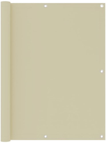 Balkónová zástěna krémová 120 x 500 cm oxfordská látka - Zástěna - Main image