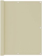 Balkónová zástena krémová 120 × 500 cm oxfordská látka - Zástena