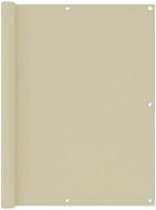 Balkónová zástena krémová 120 × 400 cm oxfordská látka - Zástena