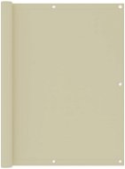 Balkónová zástena krémová 120 × 300 cm oxfordská látka - Zástena