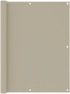 Balkónová zástena béžová 120 × 600 cm oxfordská látka - Zástena