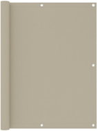 Balkónová zástěna béžová 120 x 500 cm oxfordská látka - Zástěna