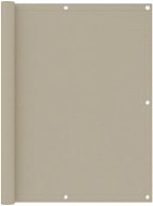 Balkónová zástěna béžová 120 x 400 cm oxfordská látka - Zástěna