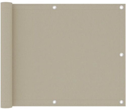 Balkónová zástěna béžová 75 x 300 cm oxfordská látka - Zástěna - Main image