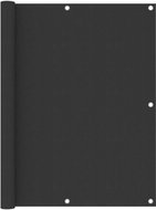 Balkónová zástěna antracitová 120 x 600 cm oxfordská látka - Zástěna