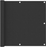 Balkónová zástěna antracitová 90 x 500 cm oxfordská látka - Zástěna