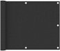 Balkónová zástena antracitová 75 × 300 cm oxfordská látka - Zástena