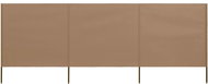 3dílná zástěna proti větru látková 400 x 160 cm taupe - Zástěna