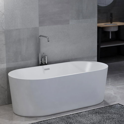Freestanding Bathtub White Acrylic 204l - Bath - Main image
