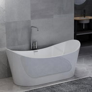 Freestanding Bathtub White Acrylic 204l - Bath