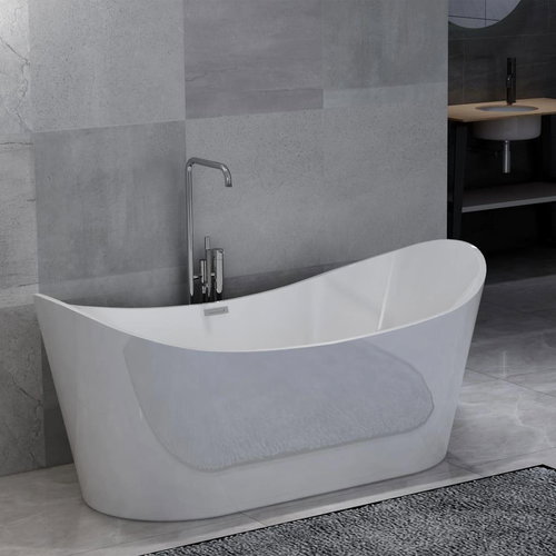 Freestanding Bathtub White Acrylic 204l - Bath - Main image