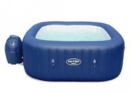 Bestway Lay-Z-Spa Jacuzzi with trim blue and gray - Hot Tub