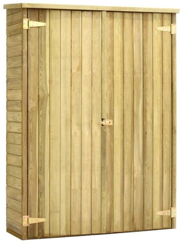 SHUMEE Skříň zahradní, borovice 123 x 50 x 171 cm - Garden Storage Cabinet - Main image