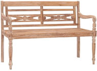 SHUMEE Lavice Batavia 120 cm s běleným povrchem teak 316035 - Zahradní lavice