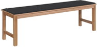 SHUMEE Zahradní lavice s antracitovou poduškou 150 cm teak 3062838 - Zahradní lavice