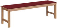 SHUMEE Zahradní lavice s vínovou poduškou 150 cm teak 3062847 - Zahradní lavice