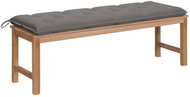 SHUMEE Zahradní lavice s šedou poduškou 150 cm teak 3062854 - Zahradní lavice
